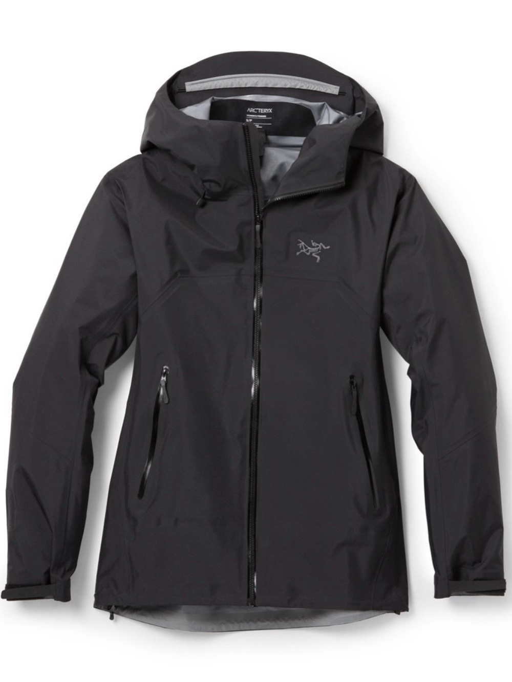 Arc'teryx Women's Black Waterproof Hooded Utility Jacket